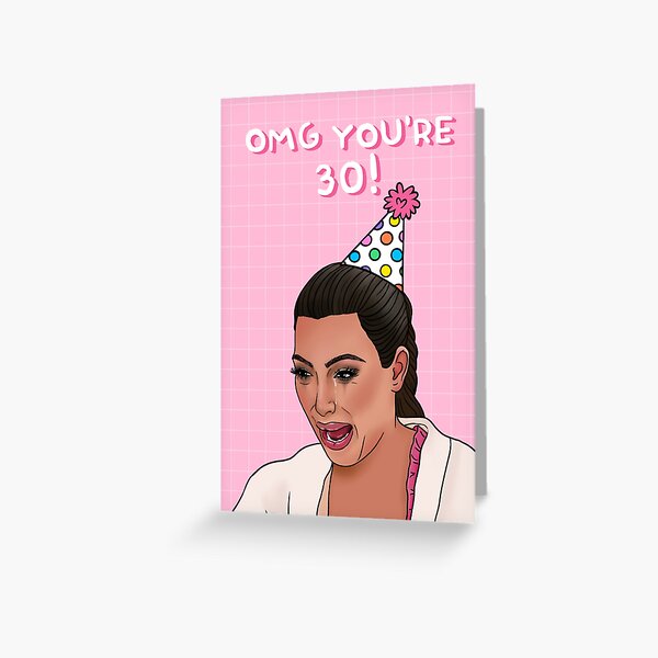 Item preview, omg you're 30 Kim crying meme designed and sold by Swish & Scribble.