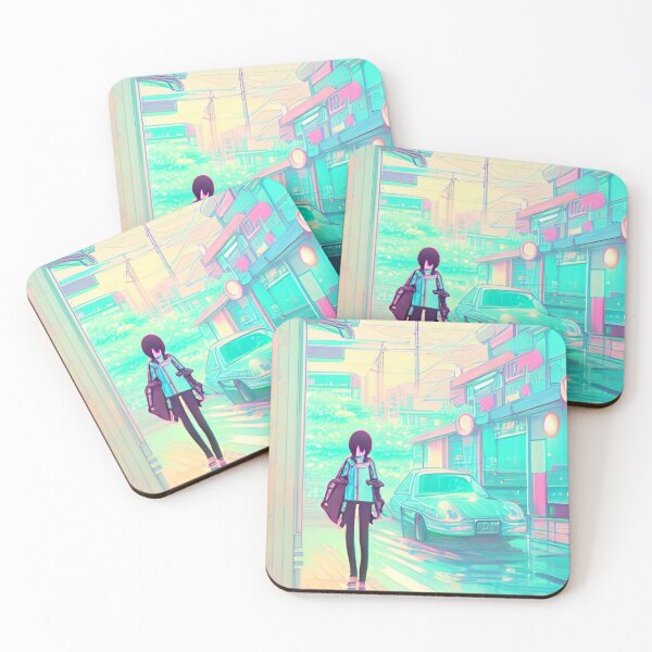 Item preview, 90s Nostalgia Retro Vaporwave Fantasy Futuristic Retro Landscape Illustration designed and sold by S Y N T H R E A L M.