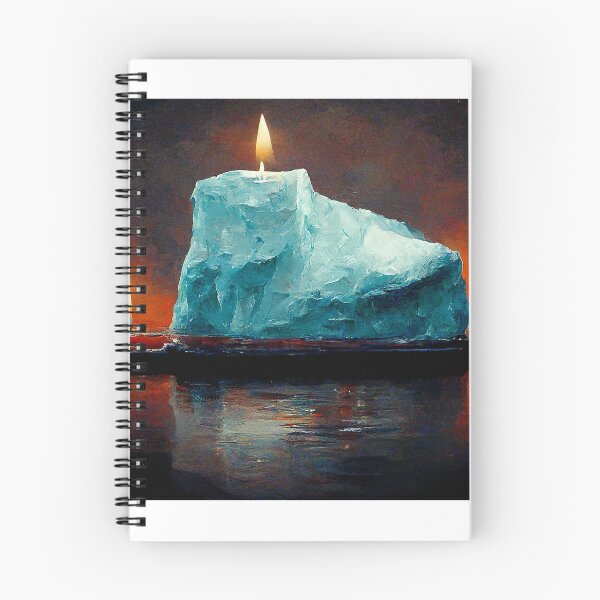 Item preview, Iceberg on fire Warning Poster designed and sold by ArcadeVault.