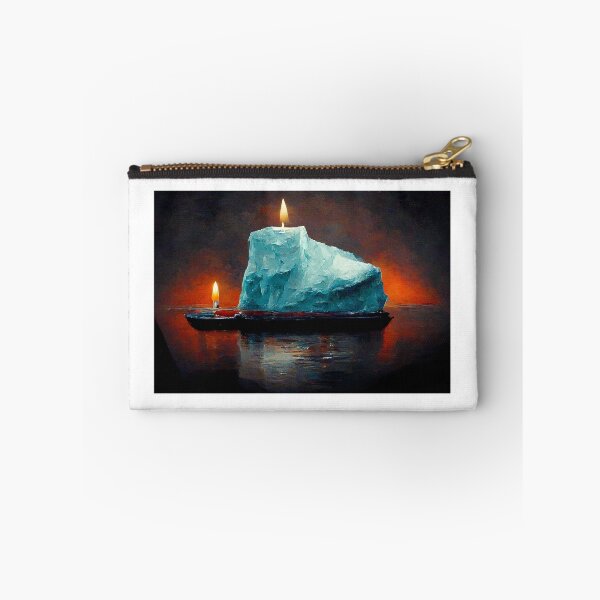 Item preview, Iceberg en llamas Advertencia Póster designed and sold by ArcadeVault.
