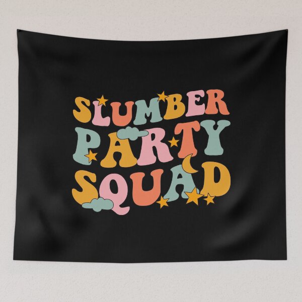 Item preview, Slumber Party Squad Groovy For Birthday Sleepover Party designed and sold by JokeGysen.