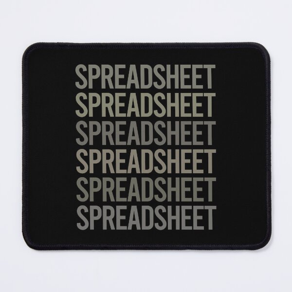Item preview, Gray Text Art Spreadsheet Spreadsheets designed and sold by TartSpiderWeb.