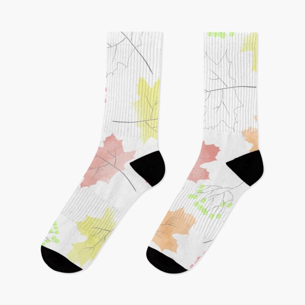Item preview, Colorful watercolor maple leaves pattern designed and sold by Aoxydesign.