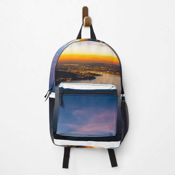 Item preview, Aerial View over Lake Lucerne and Mountain in Dusk in Lucerne designed and sold by Mats Silvan.
