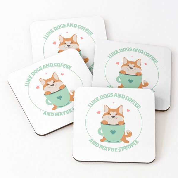 Item preview, I Like Dogs and Coffee And Maybe 3 People designed and sold by IM Hunter.