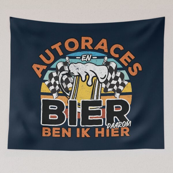 Artikelvorschau, Autorennen und Bier Daarom Ben Ik Hier entworfen und verkauft von Numero14.