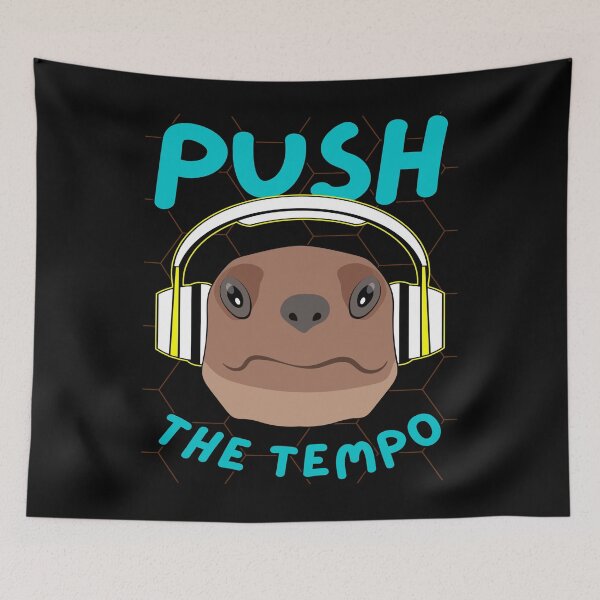 Item preview, Push the tempo turtle with headphones designed and sold by AEROSPACE-IND.