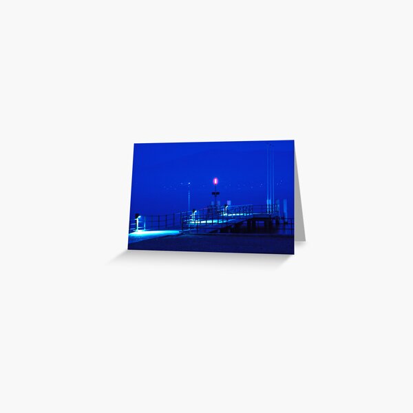 Blue night Greeting Card