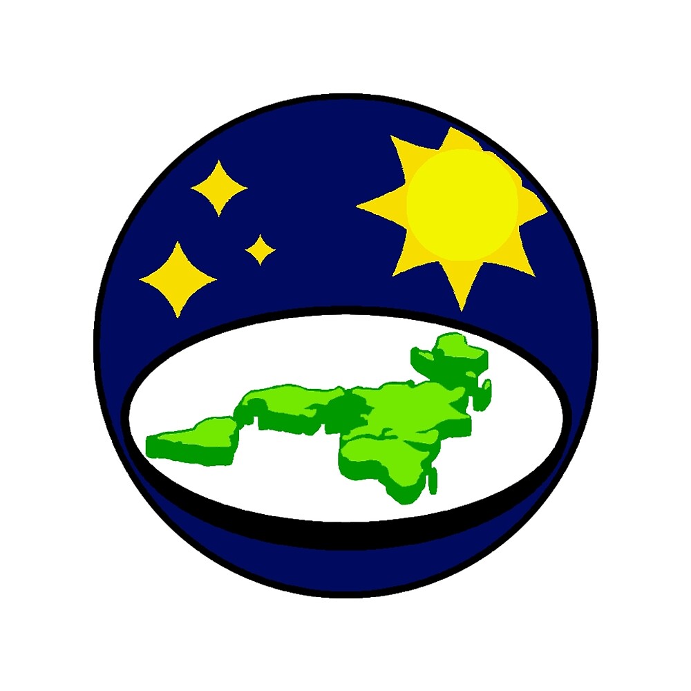 flat earth society logo
