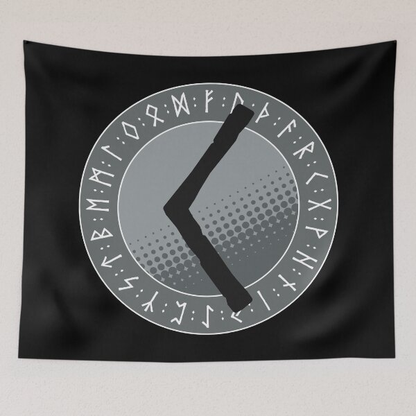 Item preview, Viking Runes and Runic Symbols - Kenaz (Fire) designed and sold by iscaStudioArt.