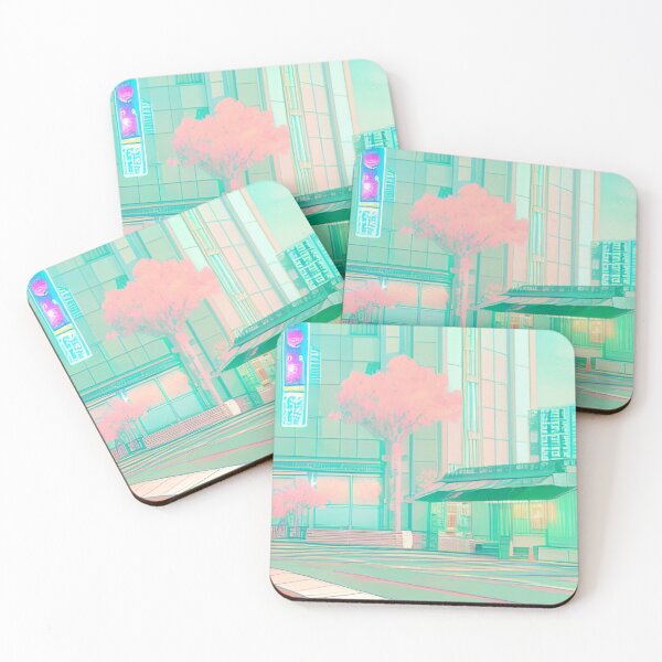 Item preview, 90s Nostalgia Retro Vaporwave Fantasy Futuristic Retro Landscape Illustration designed and sold by S Y N T H R E A L M.