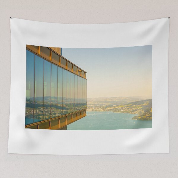 Item preview, Hotel Five Stars Bürgenstock over Lake Lucerne and Mountain in Sunny Day in Bürgenstock designed and sold by Mats Silvan.