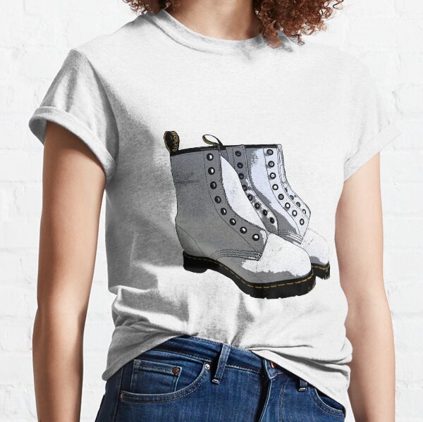 Chaussures blanches Dr. Martens T-shirt classique