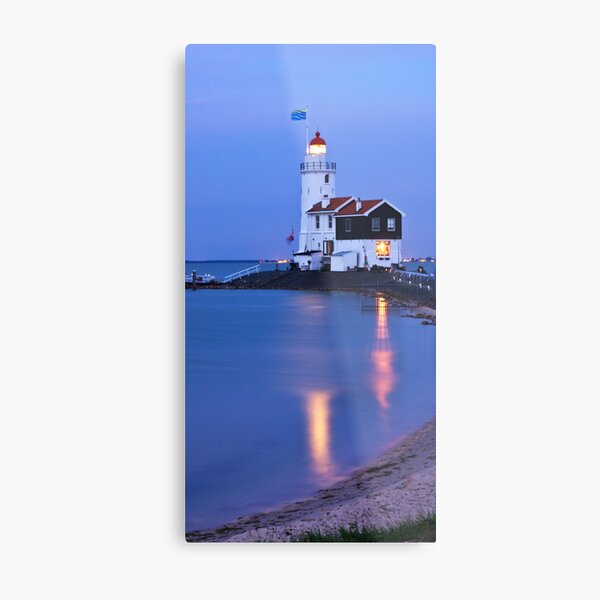 Lighthouse in twilight Metal Print
