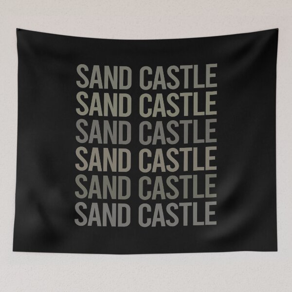Item preview, Gray Text Art Sand Castle designed and sold by TartSpiderWeb.