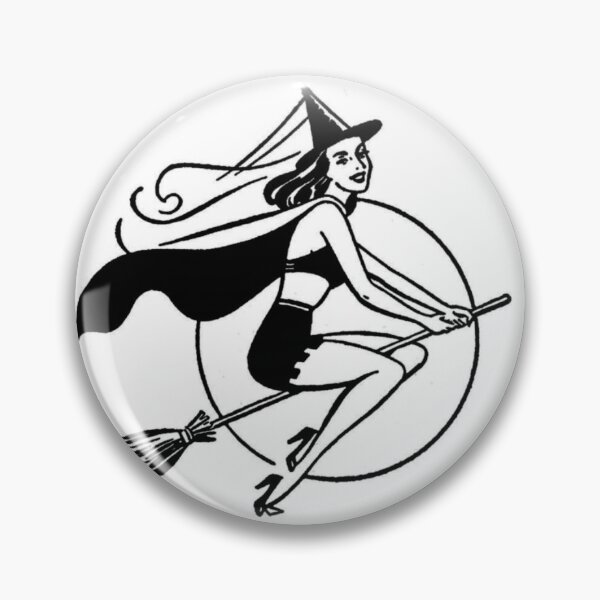 Item preview, Pin up retro witch  designed and sold by Rachel Crawshaw.