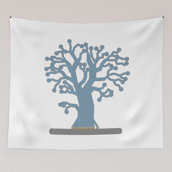 Item preview, Tree made up of circuits designed and sold by graphicgeoff.