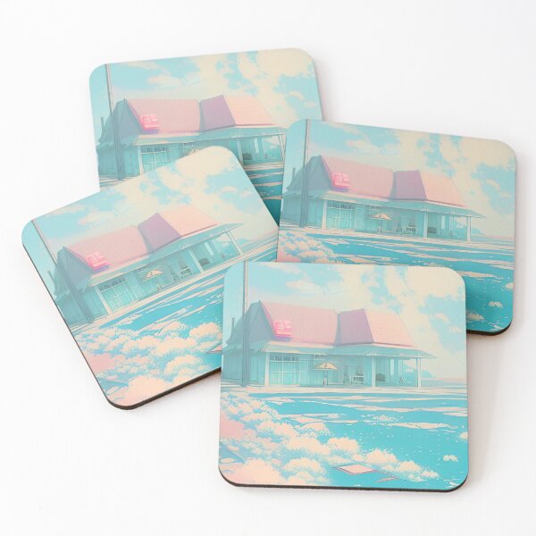 Item preview, 90s Nostalgia Retro Vaporwave Fantasy Futuristic Retro Landscape Illustration designed and sold by S Y N T H R E A L M.