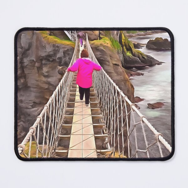 Artikelvorschau, Carrick-a-rede-Seilbrücke, Irland. (Malerei) entworfen und verkauft von cmphotographs.