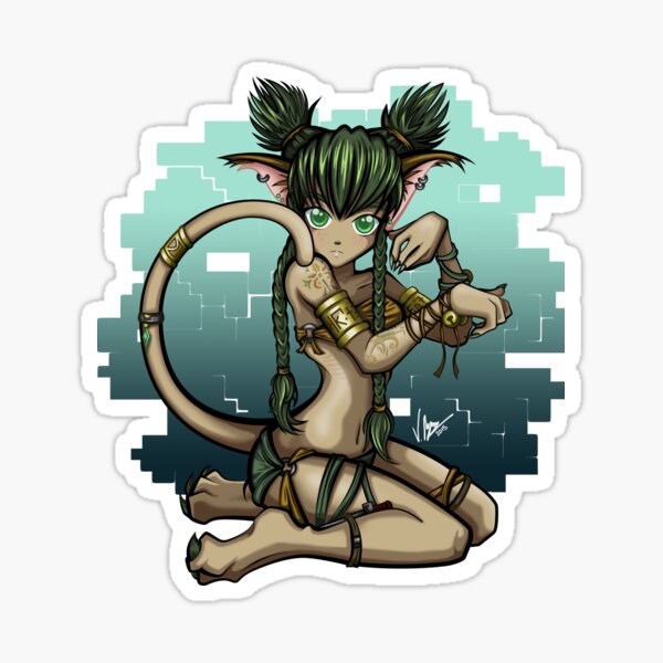 Anime Catgirl Cute Sticker