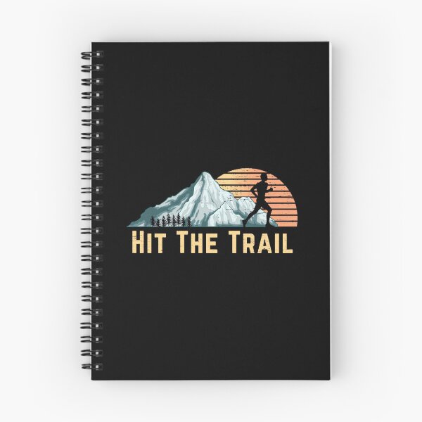 Item preview, Hit The Trail Vintage Mountain Runner Retro Trail Running  designed and sold by Eloiburer809.