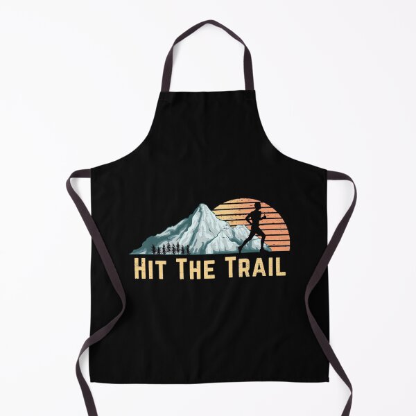 Item preview, Hit The Trail Vintage Mountain Runner Retro Trail Running  designed and sold by Eloiburer809.