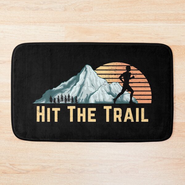Item preview, Hit The Trail Vintage Mountain Runner Retro Trail Running  designed and sold by Eloiburer809.