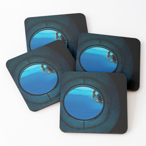 Item preview, Woman Making a Heart Shape with Her Hands in the Ship Porthole in Underwater in Swimming Pool designed and sold by Mats Silvan.