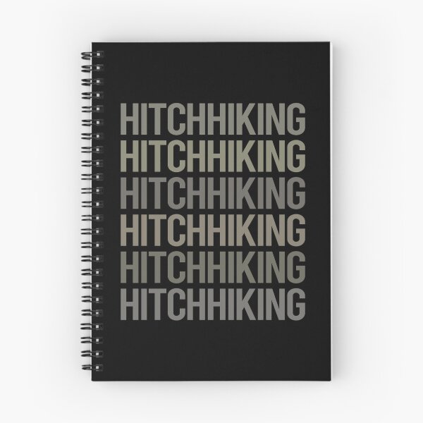 Item preview, Gray Text Art Hitchhiking Hitchhiker designed and sold by TartSpiderWeb.