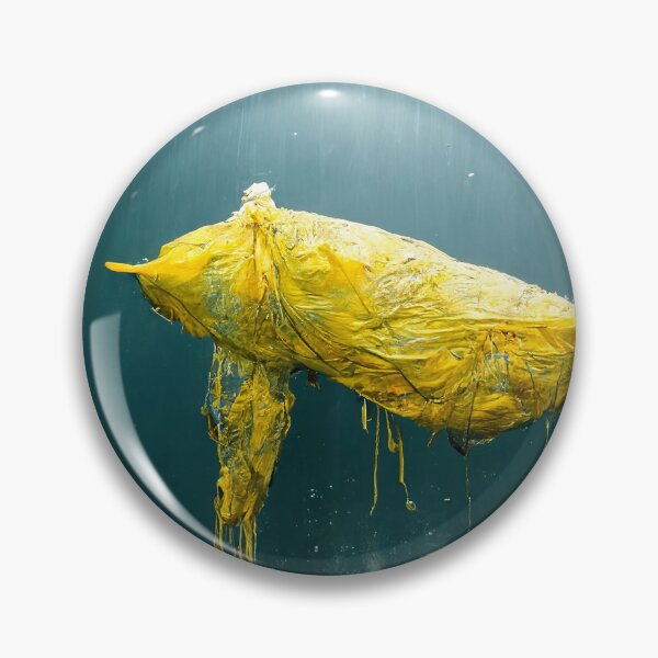 Item preview, Cartel de advertencia de mares de plástico designed and sold by ArcadeVault.