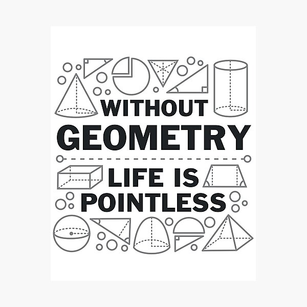 Item preview, Without Geometry Life Is Pointless designed and sold by DetourShirts.