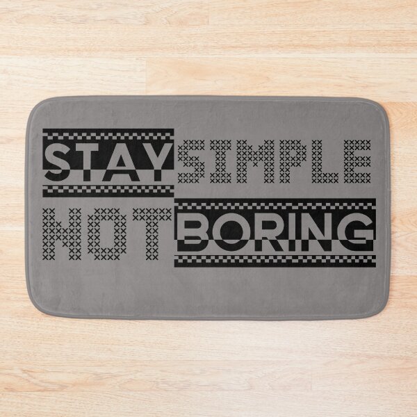 Item preview, Stay Simple, Not Boring Typography  designed and sold by LaartStudio.