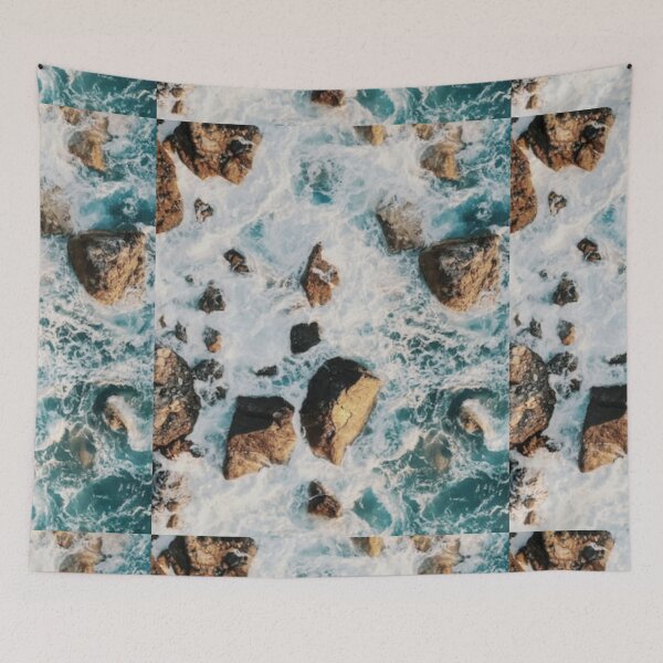 Item preview,    Cute colourful blue sea or ocean or blue water and rocks design designed and sold by BEAUTY ⭐⭐⭐⭐⭐.