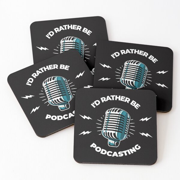 Item preview, I'd Rather Be Podcasting Funny Podcast designed and sold by Rebecale46.
