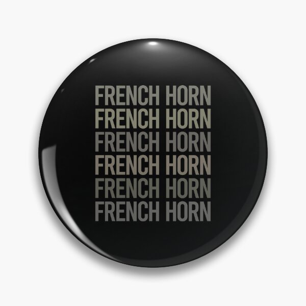 Item preview, Gray Text Art French Horn designed and sold by TartSpiderWeb.