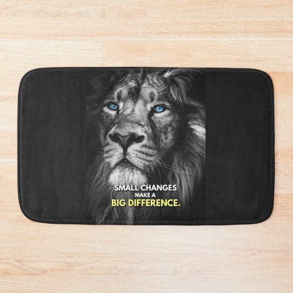 Item preview, Motivational Quote Lion - Small Changes Make a Big Difference designed and sold by hiunlimit.