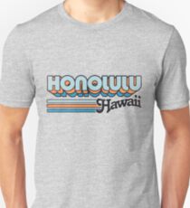 Honolulu, HI | City Stripes Unisex T-Shirt