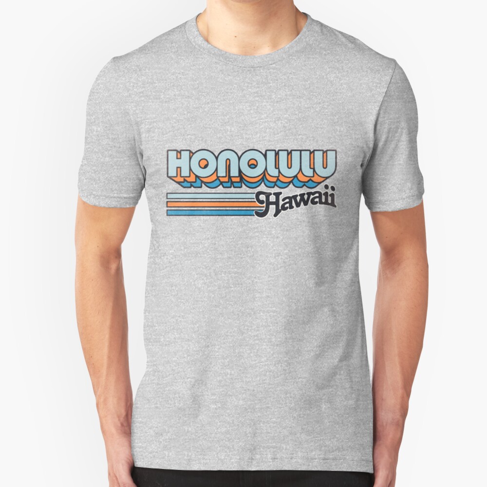 Honolulu, HI | City Stripes Slim Fit T-Shirt