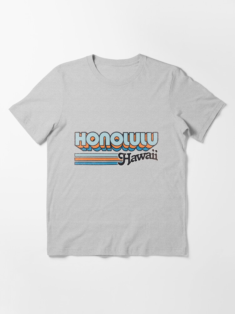 Alternate view of Honolulu, HI | City Stripes Essential T-Shirt