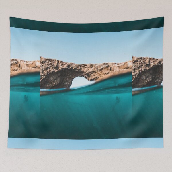 Item preview,    Cute colourful blue sea or ocean or blue water and rocks design designed and sold by BEAUTY ⭐⭐⭐⭐⭐.