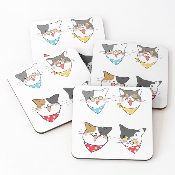 Item preview, Funny cat face with funky glasses designed and sold by GamersLands.