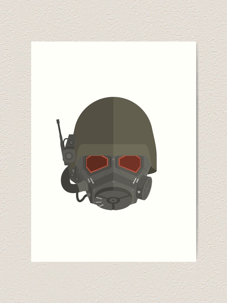 Ncr Veteran Ranger Helmet Art Print By Crossmaster Redbubble