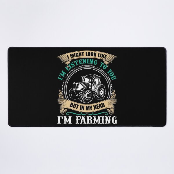 Vista previa del artículo con la obra «Farmer - En mi cabeza estoy cultivando», diseñado y vendido por UnknownArtistt.