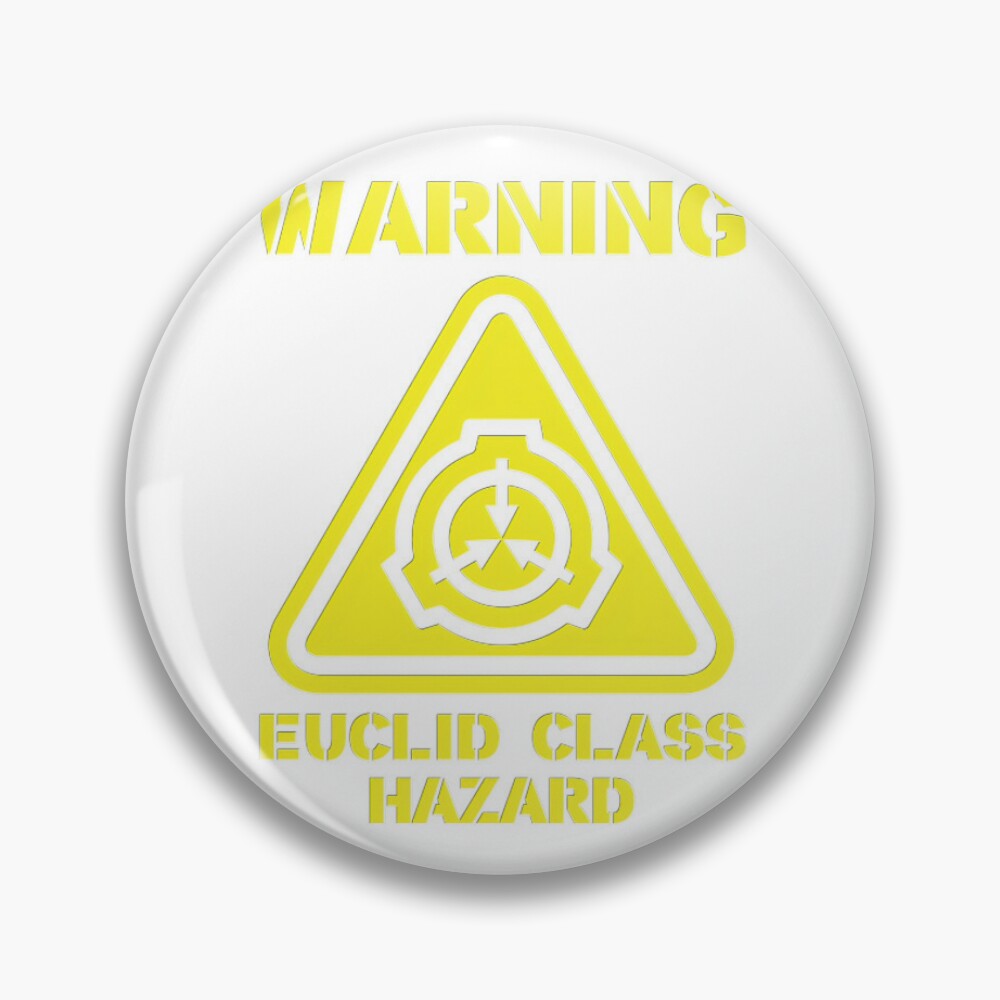 SCP Warning Euclid Class Hazard - Scp - Sticker