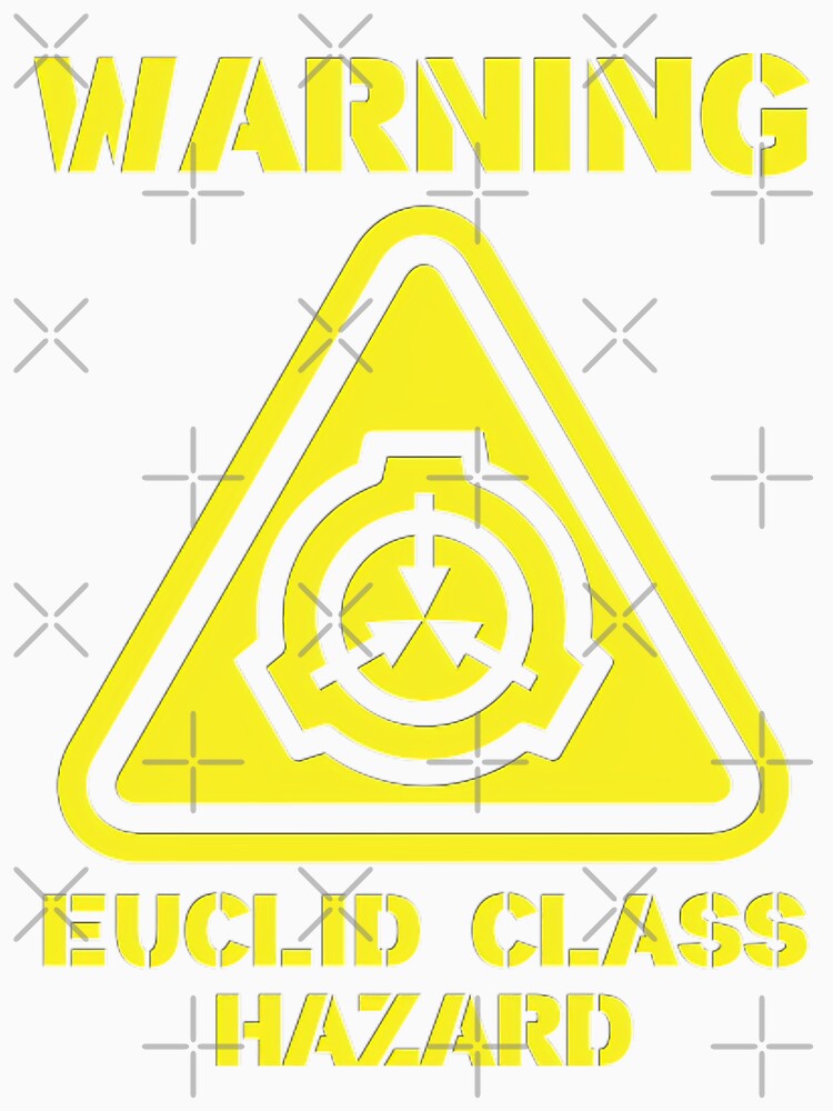 SCP Warning Euclid Class Hazard - Scp - Sticker