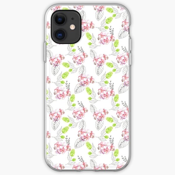Hydrangea & Noir iPhone Soft Case