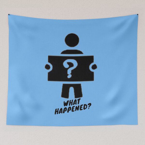 Item preview, What Happened Meme Stickman Sticker designed and sold by Artistic Mind.