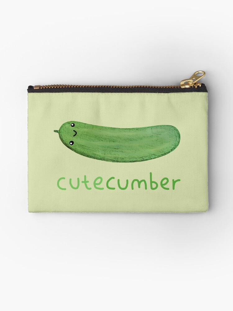 Thumbnail 1 of 4, Zipper Pouch, Cutecumber designed and sold by Sophie Corrigan.