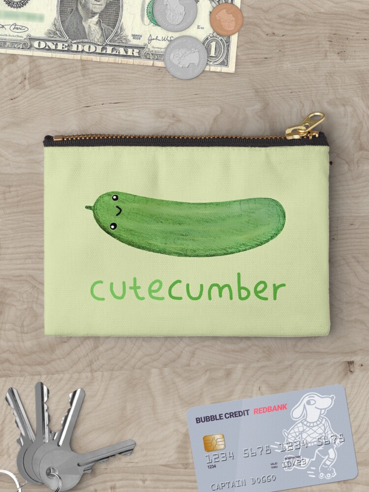 Thumbnail 3 of 4, Zipper Pouch, Cutecumber designed and sold by Sophie Corrigan.