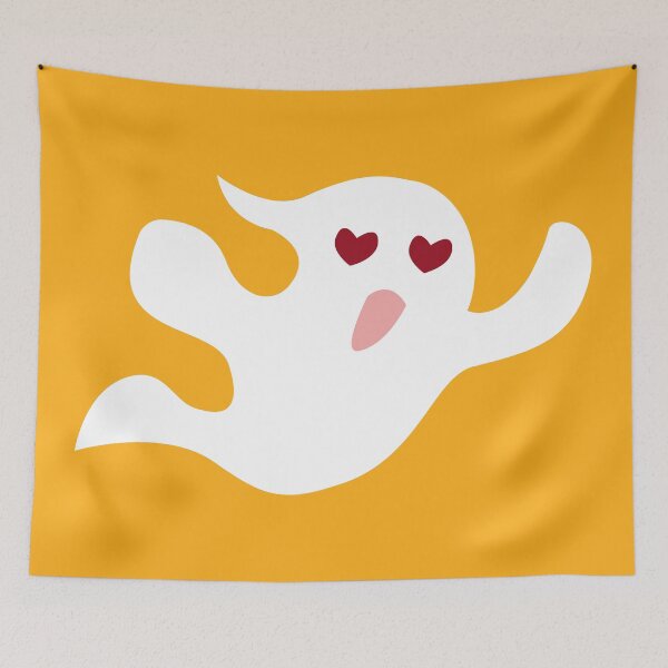Item preview, The Cutie Little Ghost Love heart Shaped Eyes designed and sold by Moyanana.